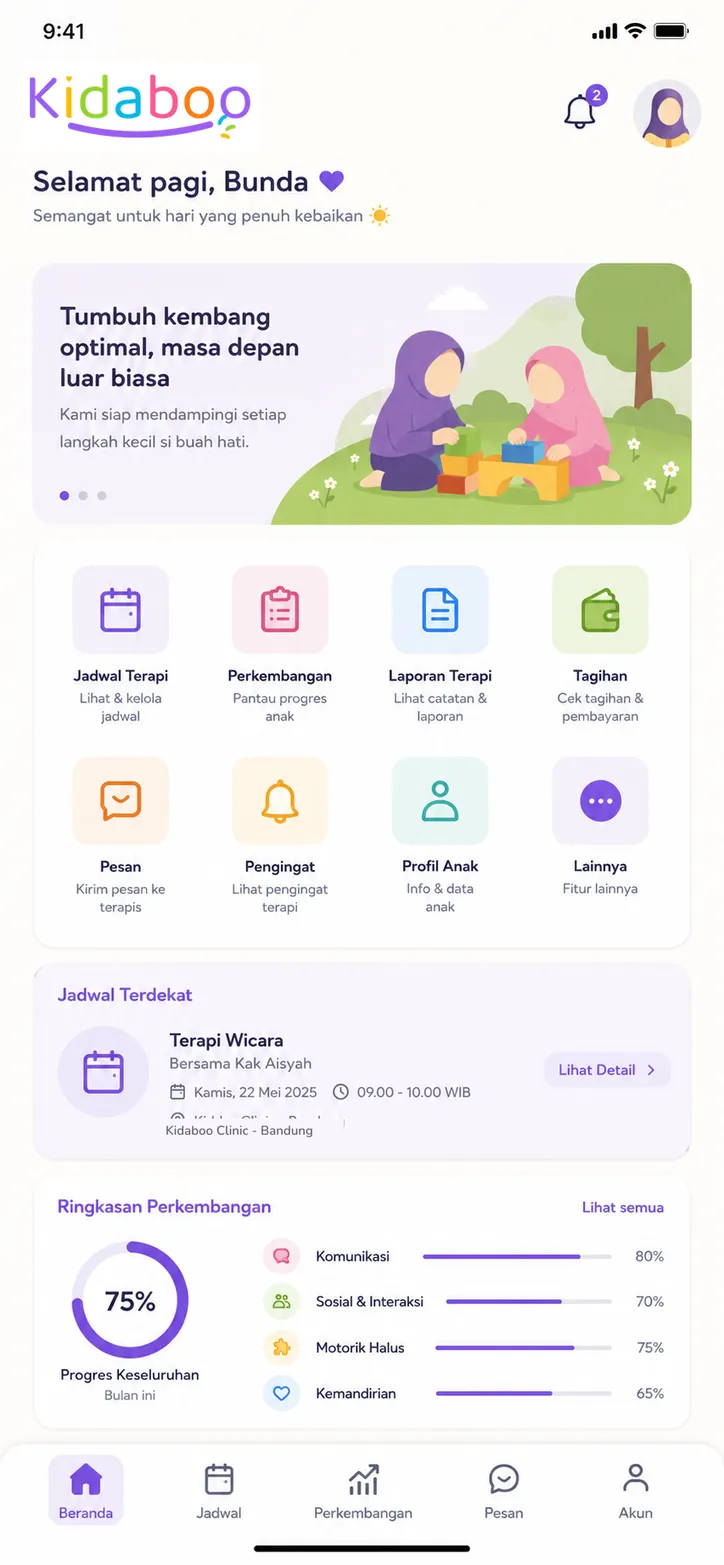 Kidaboo di ponsel untuk orang tua